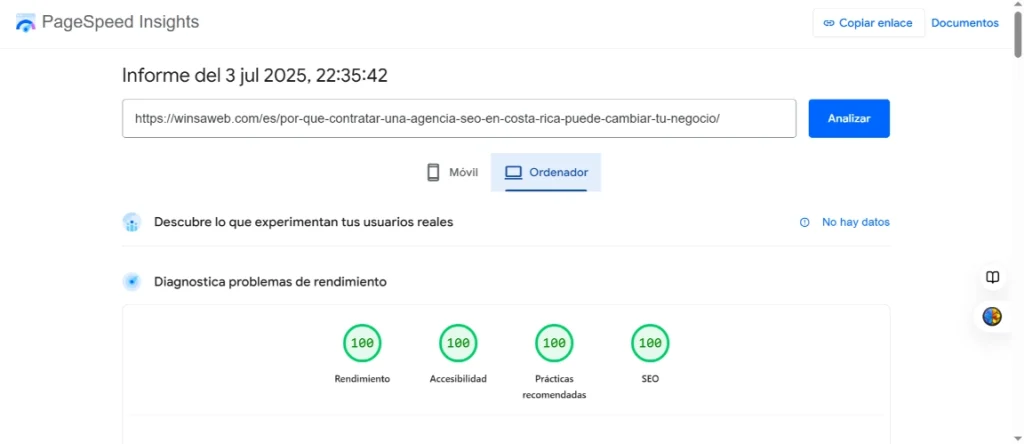 Mejor agencia SEO en Costa Rica - WINSA Web