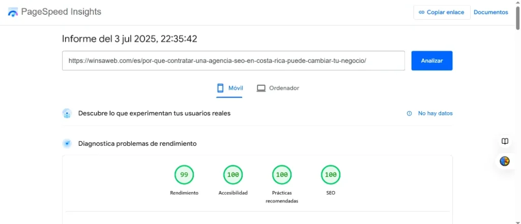 Mejor agencia SEO en Costa Rica - WINSA Web